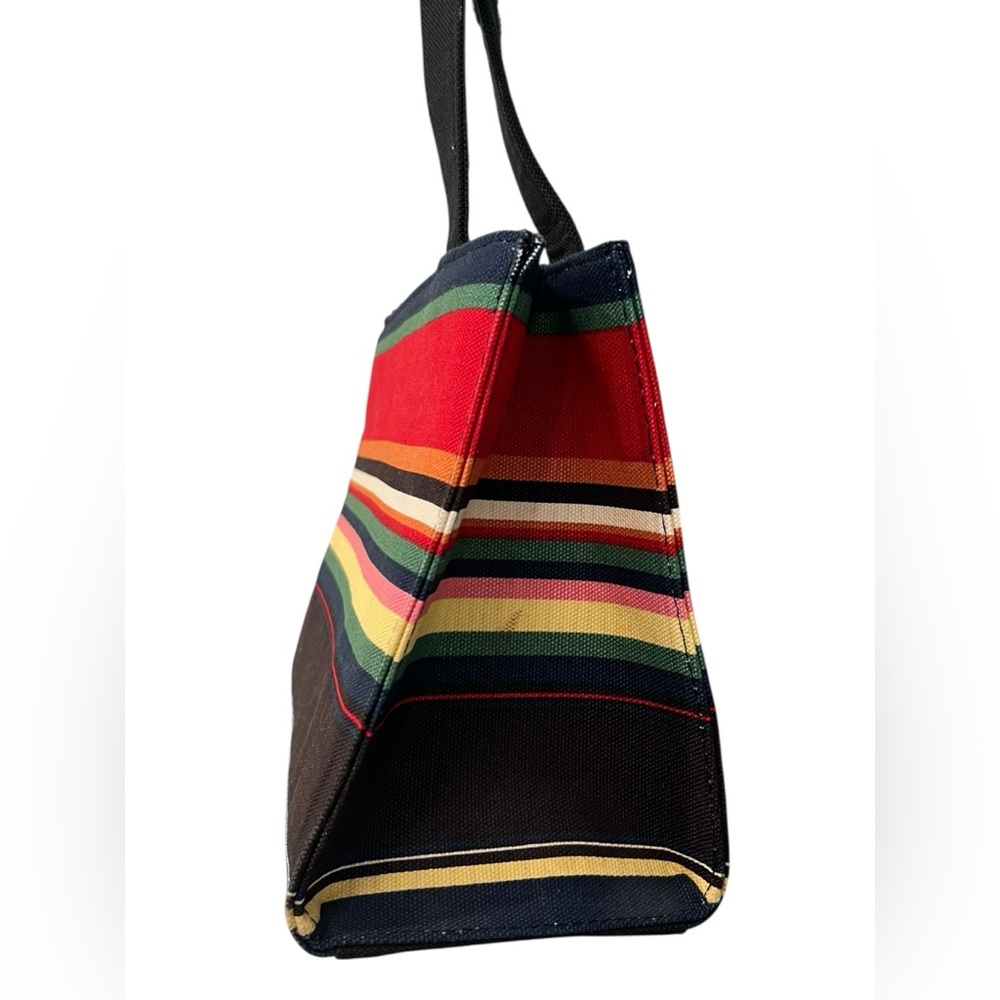 kate spade Multicolor Striped Shoulder Bag - Red, Yellow, Green, Navy, Black - Picture 3 of 9